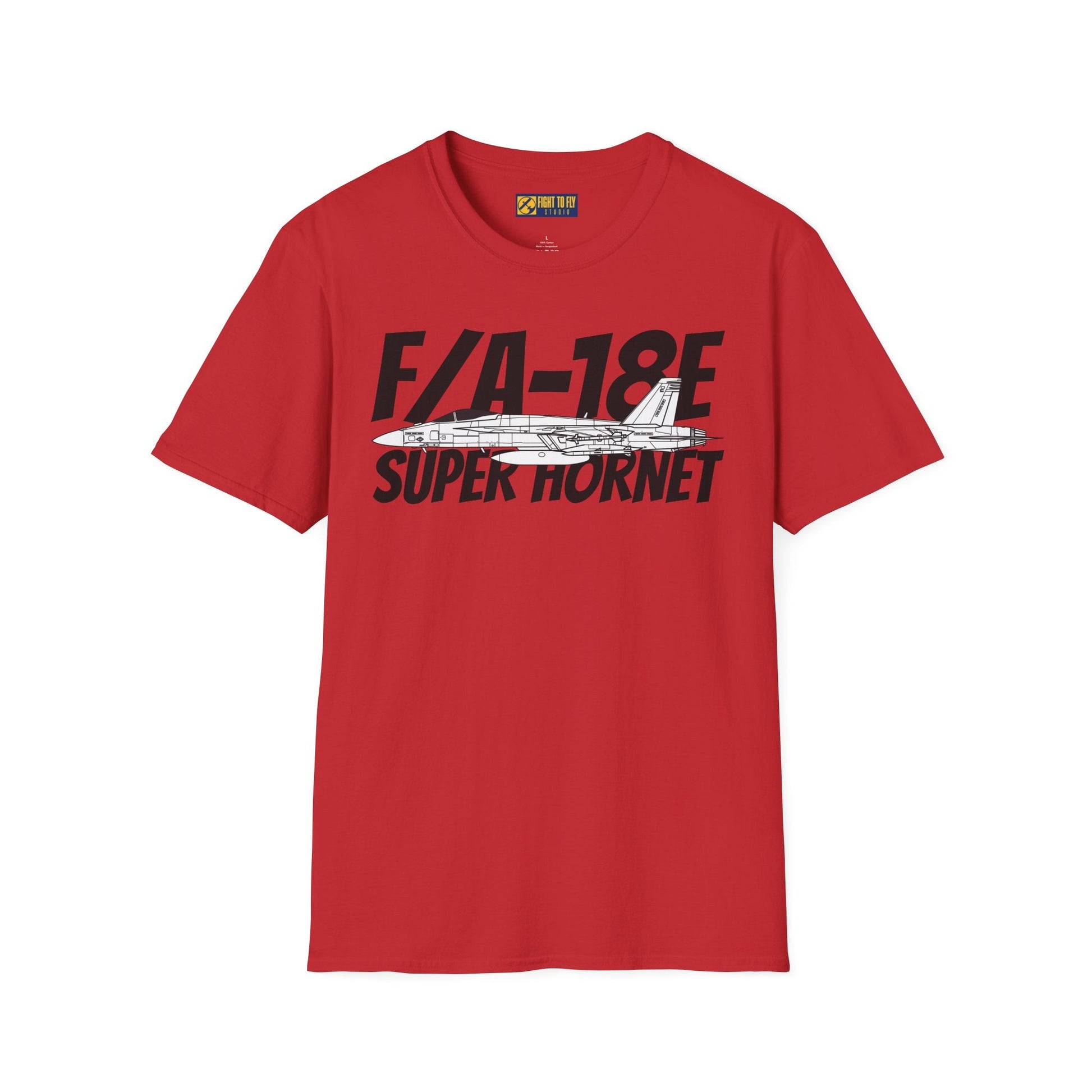 F/A-18E Super Hornet Side Profile T-Shirt – Single-Seat Strike Fighter Tee - Gifts for pilots - Aviation apparel