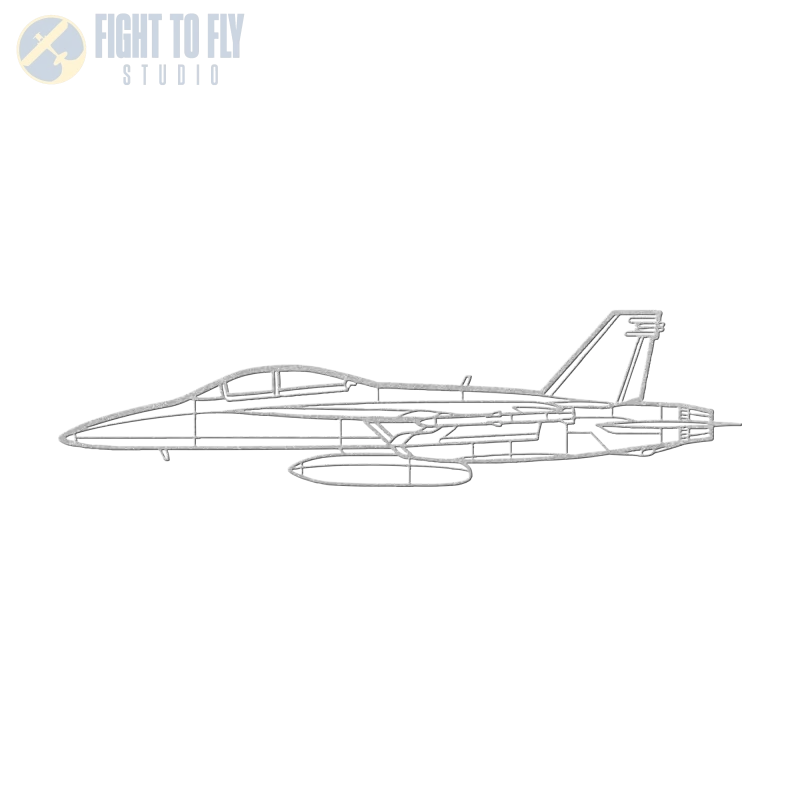 F/A-18F Die Cut Metal Wall Art - Sign - Pilot gifts - WWII warbird t-shirt