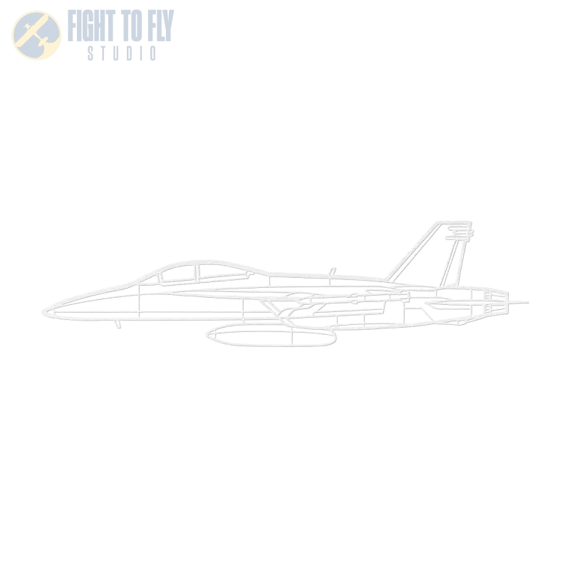 F/A-18F Die Cut Metal Wall Art - Sign - Pilot gifts - WWII warbird t-shirt