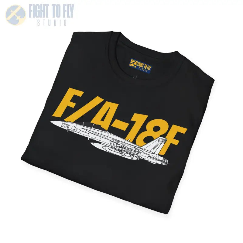 F/A-18F Side Profile T-Shirt – Two-Seat Navy Strike Fighter Tee - Pilot gifts - WWII warbird t-shirt