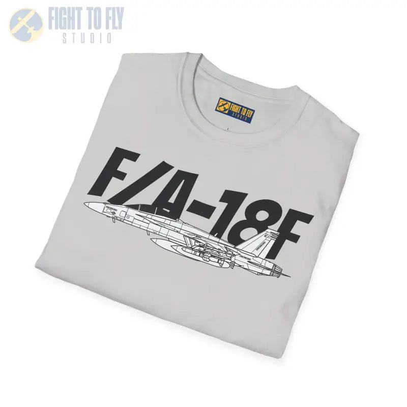 F/A-18F Side Profile T-Shirt – Two-Seat Navy Strike Fighter Tee - Pilot gifts - WWII warbird t-shirt