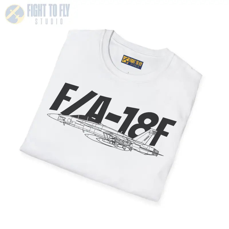 F/A-18F Side Profile T-Shirt – Two-Seat Navy Strike Fighter Tee - Pilot gifts - WWII warbird t-shirt