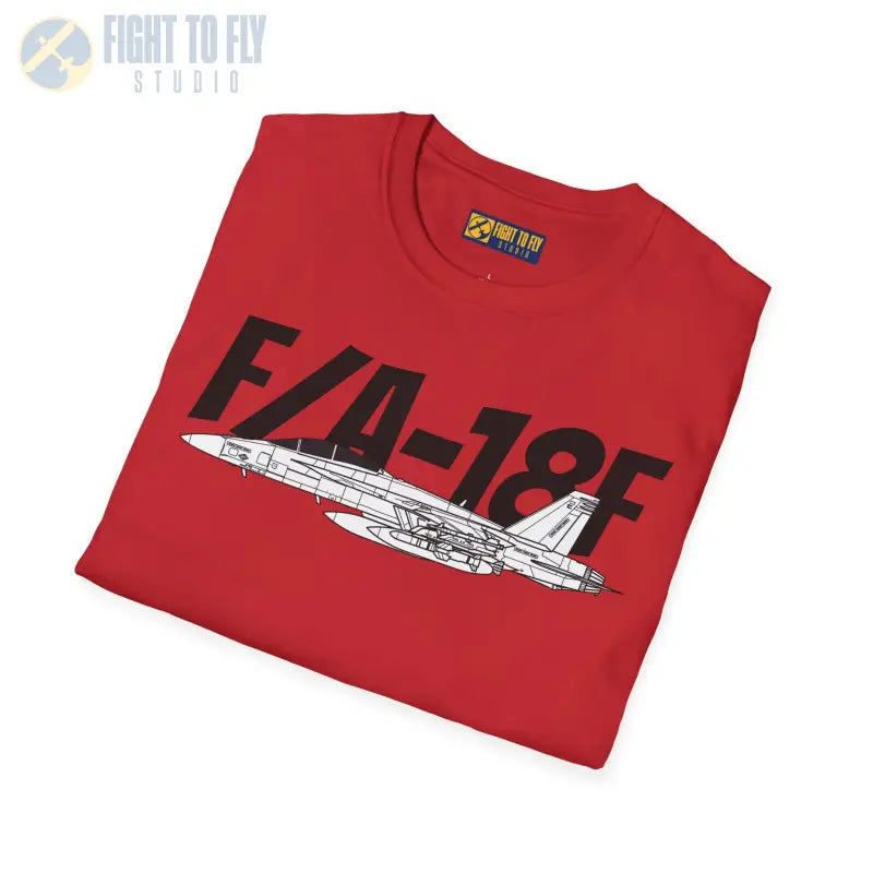 F/A-18F Side Profile T-Shirt – Two-Seat Navy Strike Fighter Tee - Pilot gifts - WWII warbird t-shirt