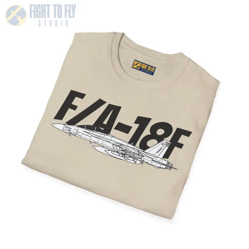 F/A-18F Side Profile T-Shirt – Two-Seat Navy Strike Fighter Tee - Pilot gifts - WWII warbird t-shirt