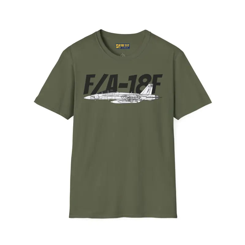 F/A-18F Super Hornet Side Profile T-Shirt - Pilot gifts - WWII warbird t-shirt
