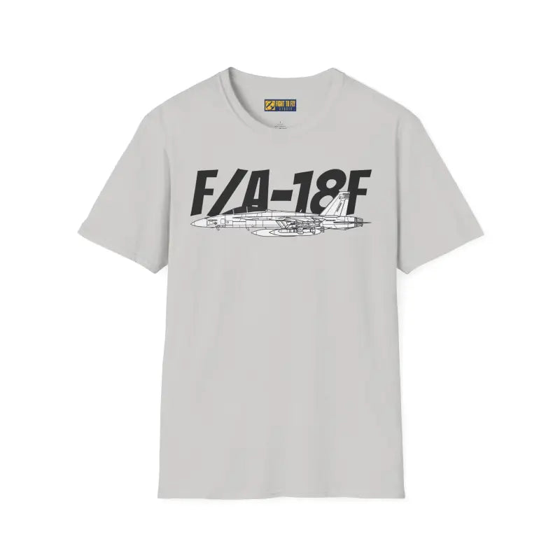 F/A-18F Side Profile T-Shirt – Two-Seat Navy Strike Fighter Tee - Pilot gifts - WWII warbird t-shirt