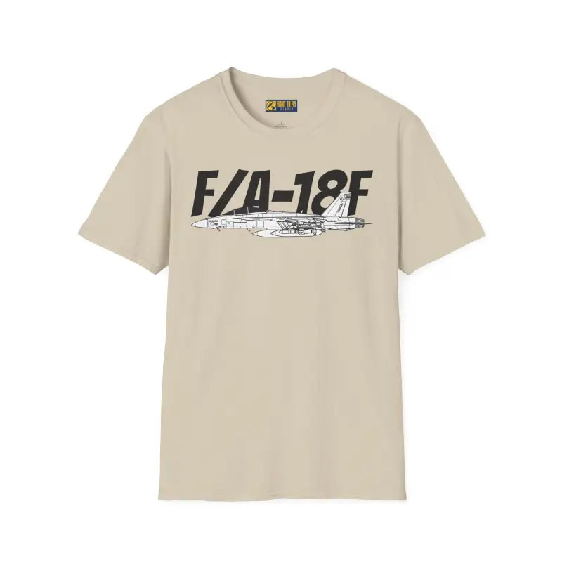 F/A-18F Side Profile T-Shirt – Two-Seat Navy Strike Fighter Tee - Pilot gifts - WWII warbird t-shirt
