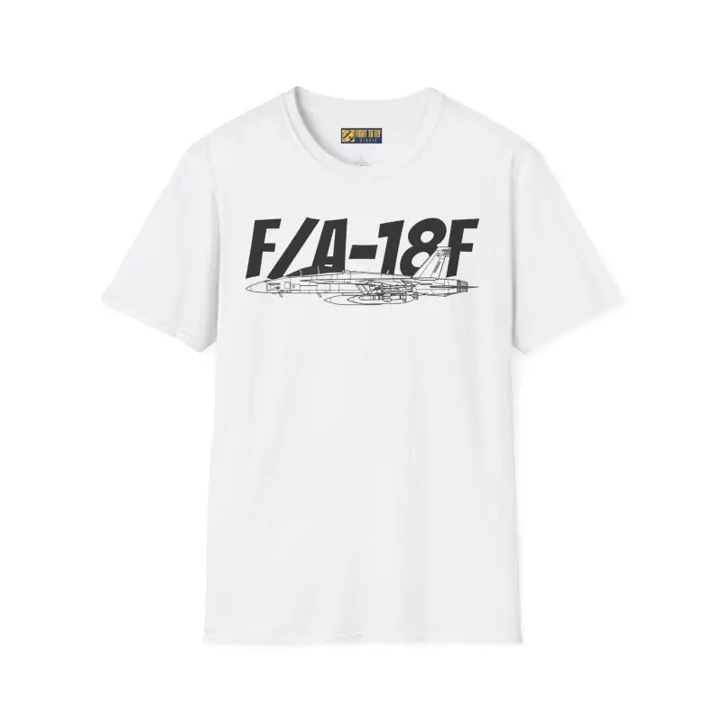 F/A-18F Side Profile T-Shirt – Two-Seat Navy Strike Fighter Tee - Pilot gifts - WWII warbird t-shirt
