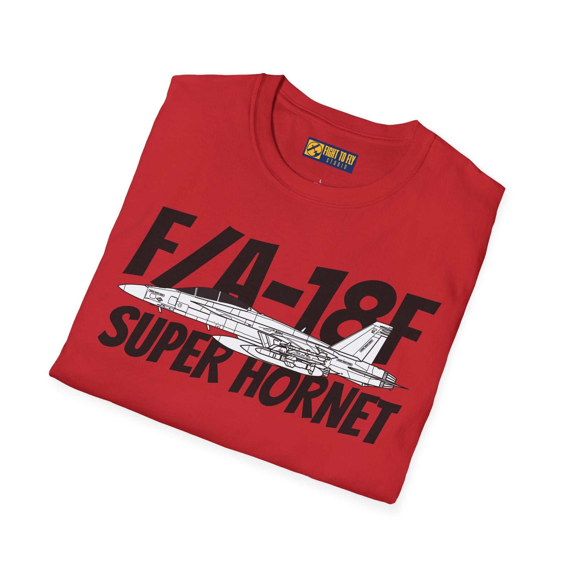 F/A-18F Super Hornet Side Profile T-Shirt – Two-Seat Navy Strike Fighter Tee - Gifts for pilots - Aviation apparel