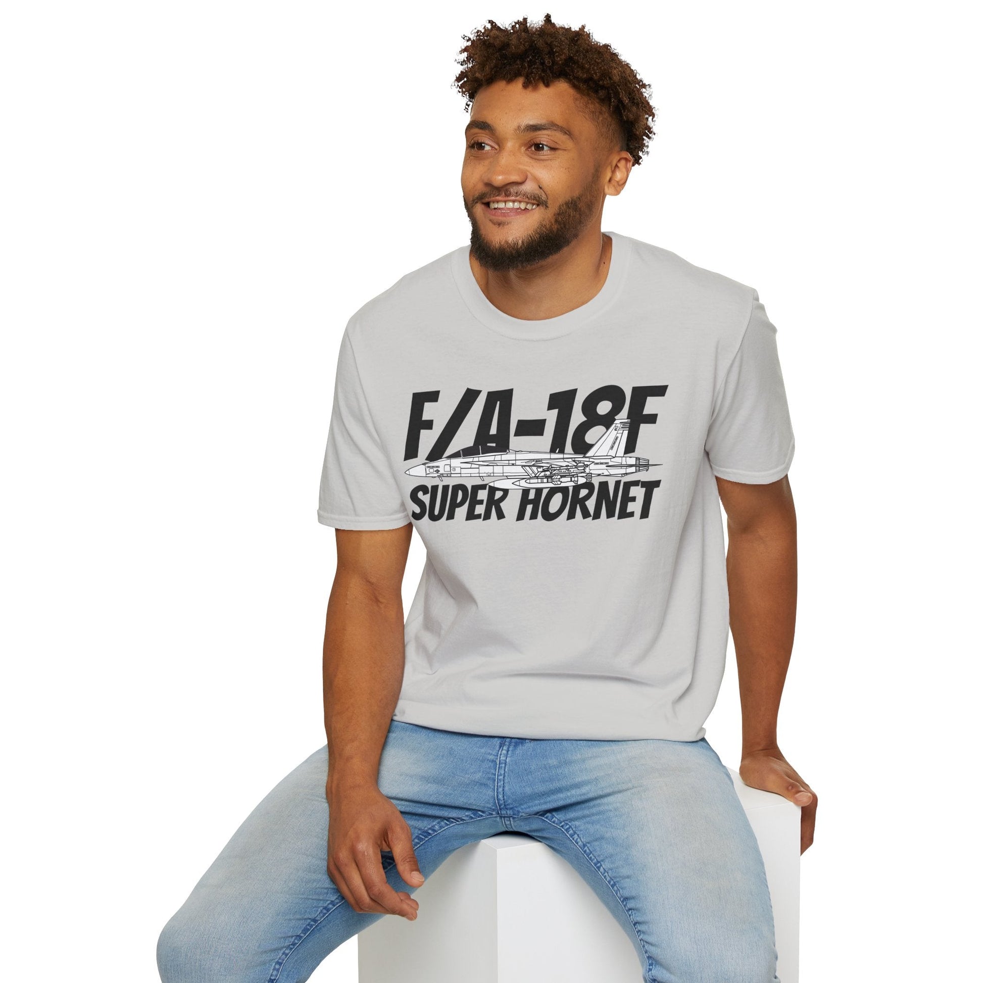 F/A-18F Super Hornet Side Profile T-Shirt – Two-Seat Navy Strike Fighter Tee - Gifts for pilots - Aviation apparel