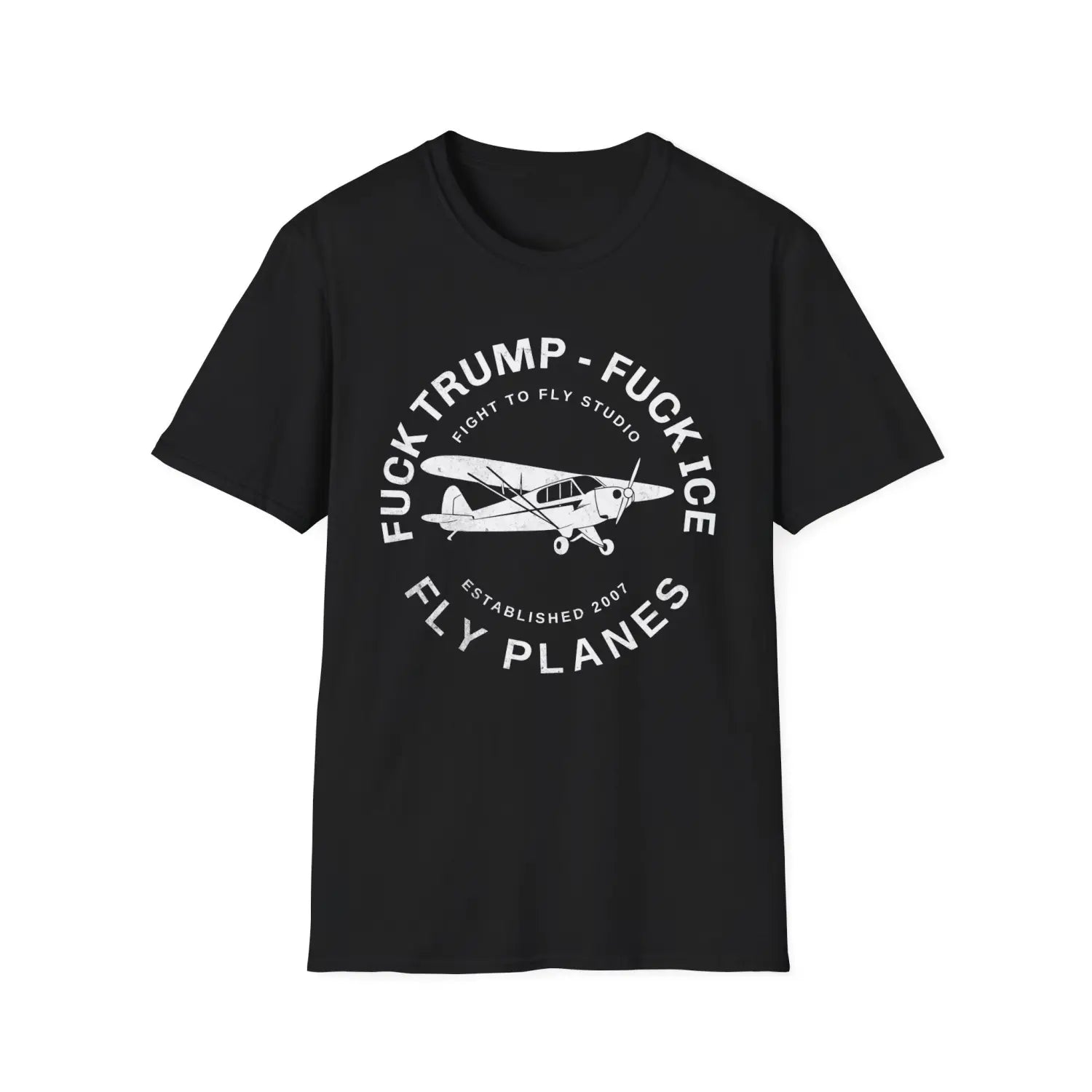 F*** Trump ICE FLY PLANES T-shirt - T-Shirt - Pilot gifts - WWII warbird t-shirt