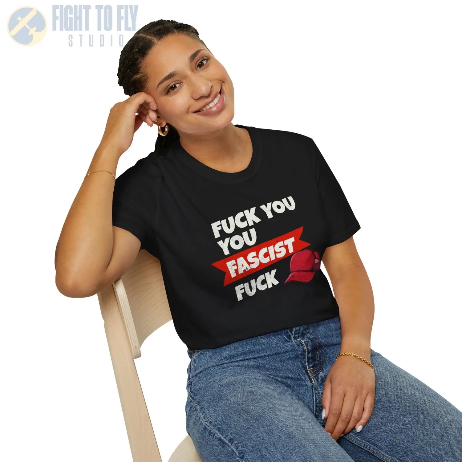 F* You Fascist F*** - T-Shirt - Pilot gifts - WWII warbird t-shirt