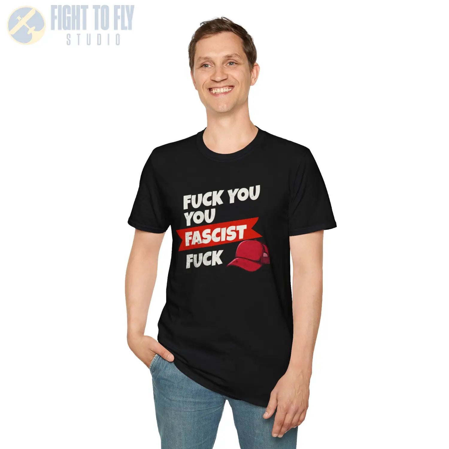 F* You Fascist F*** - T-Shirt - Pilot gifts - WWII warbird t-shirt