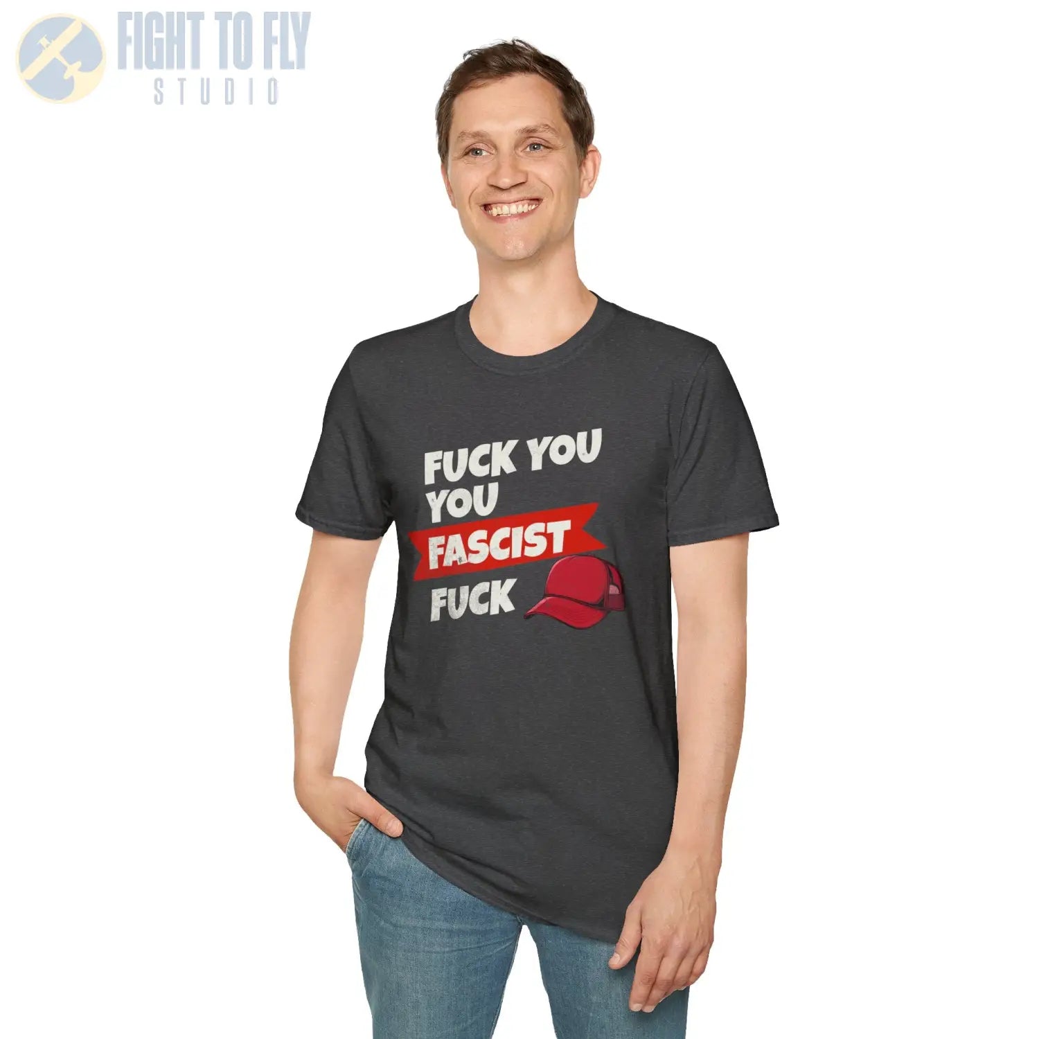 F* You Fascist F*** - T-Shirt - Pilot gifts - WWII warbird t-shirt