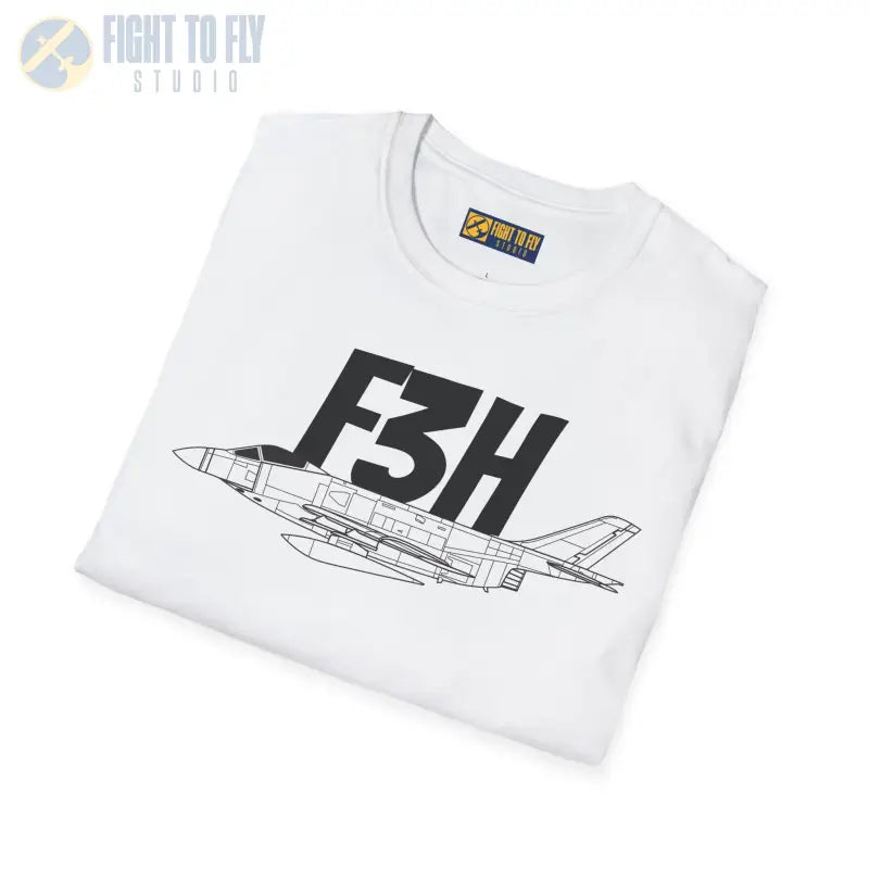 F3H Side Profile T-Shirt – Early Navy Jet Fighter Tee - Pilot gifts - WWII warbird t-shirt