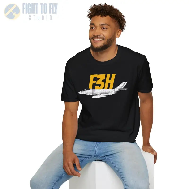 F3H Demon Side Profile T-Shirt - Pilot gifts - WWII warbird t-shirt