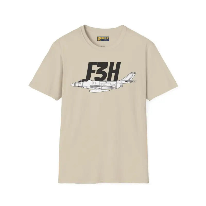 F3H Side Profile T-Shirt – Early Navy Jet Fighter Tee - Pilot gifts - WWII warbird t-shirt