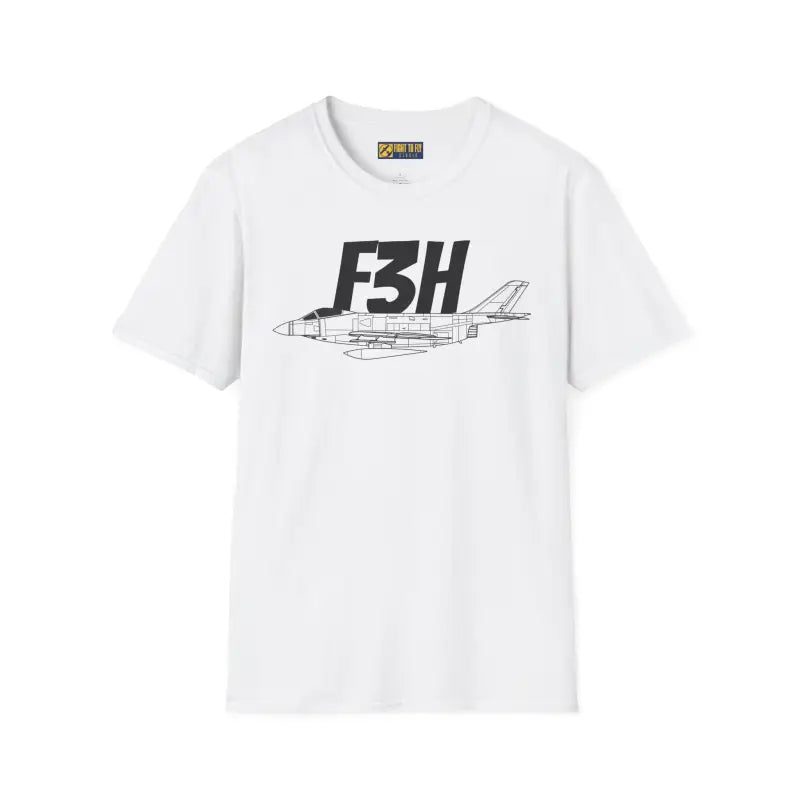 F3H Side Profile T-Shirt – Early Navy Jet Fighter Tee - Pilot gifts - WWII warbird t-shirt