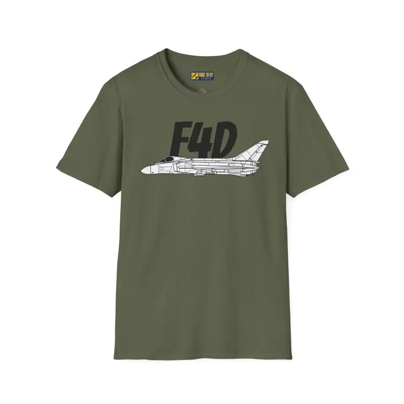 F4D Skyray Side Profile T-Shirt - Pilot gifts - WWII warbird t-shirt