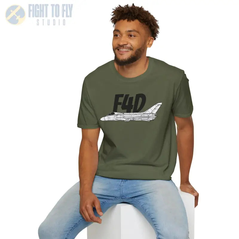 F4D Skyray Side Profile T-Shirt - Pilot gifts - WWII warbird t-shirt