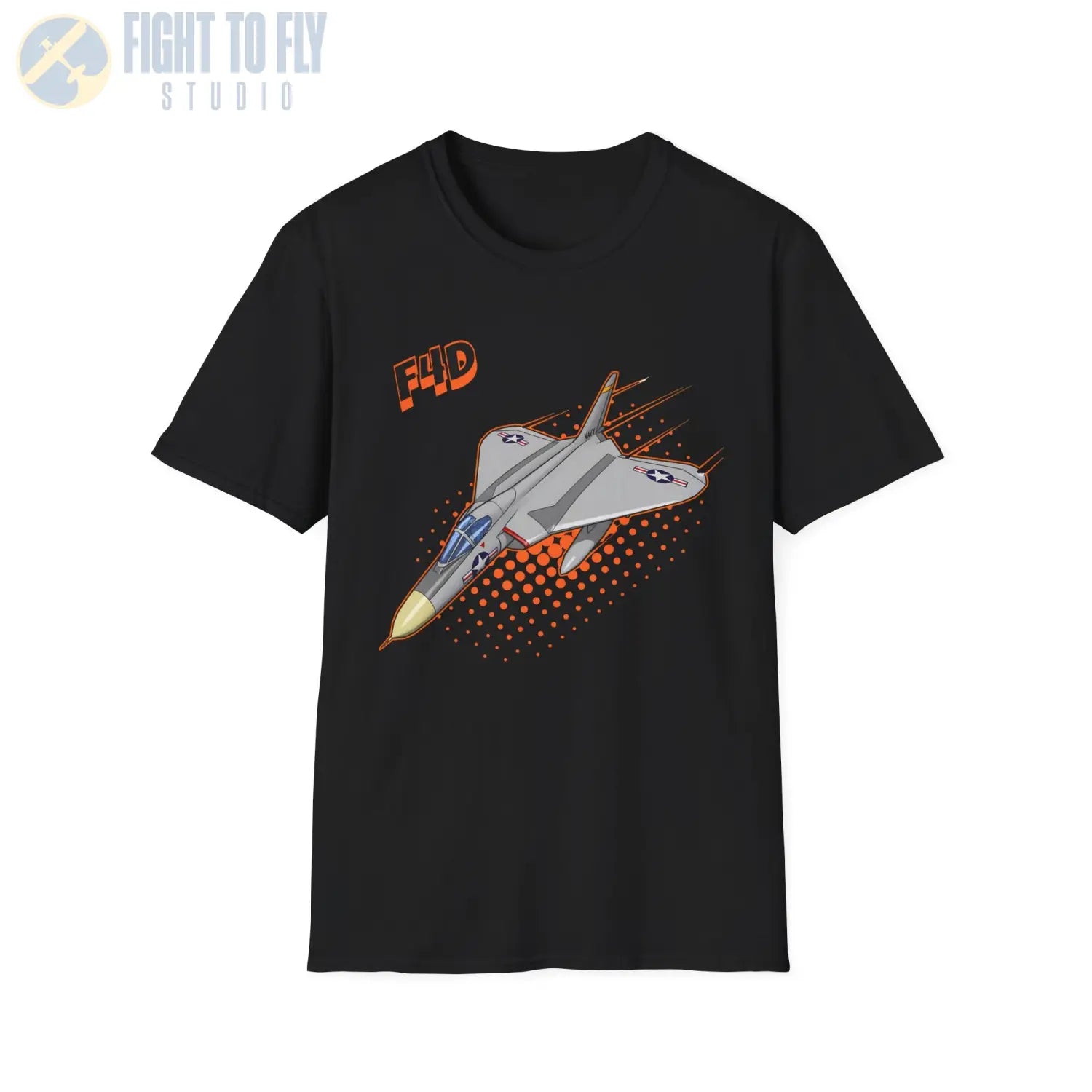 F4D Skyray Comic Style T-Shirt - Pilot gifts - WWII warbird t-shirt