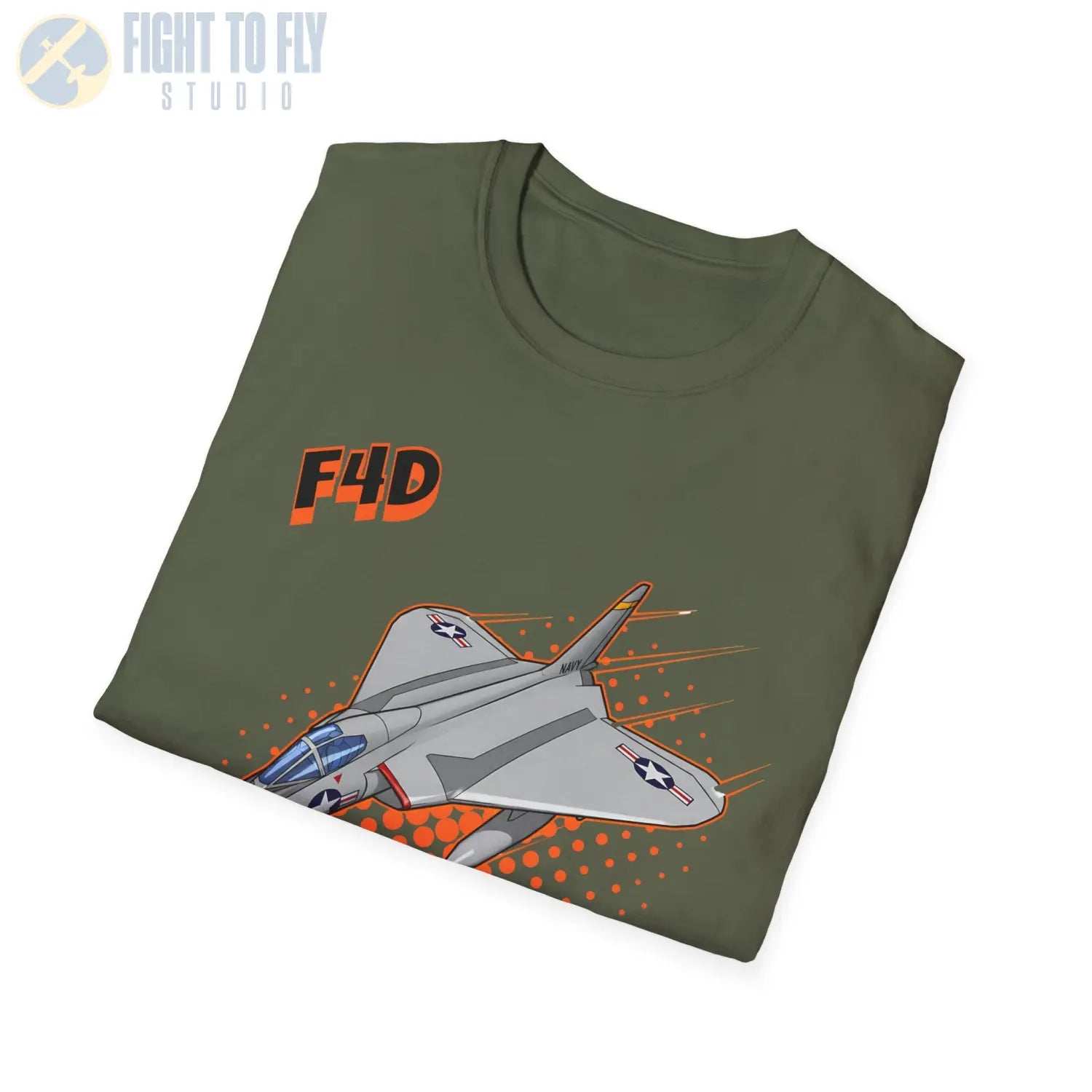 F4D Skyray Comic Style T-Shirt - Pilot gifts - WWII warbird t-shirt