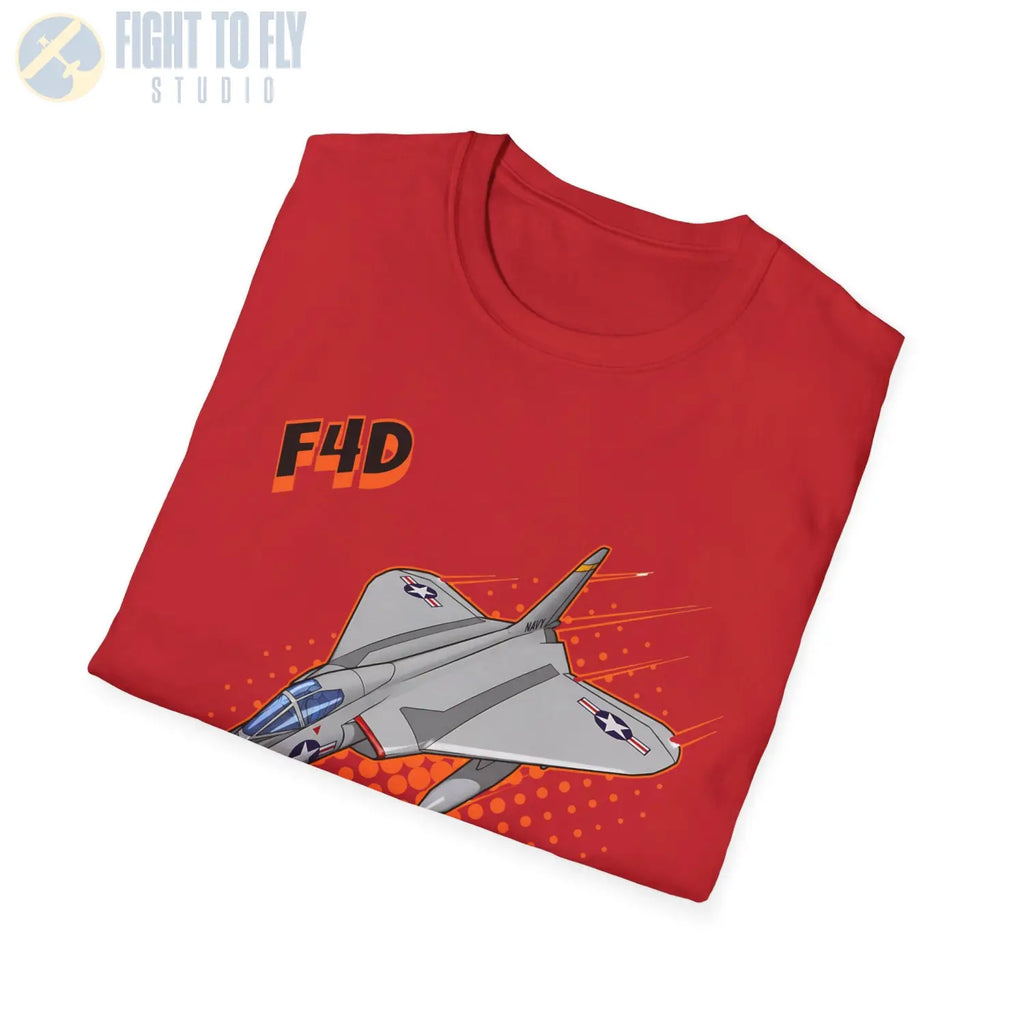 F4D Skyray Comic Style T-Shirt - Pilot gifts - WWII warbird t-shirt