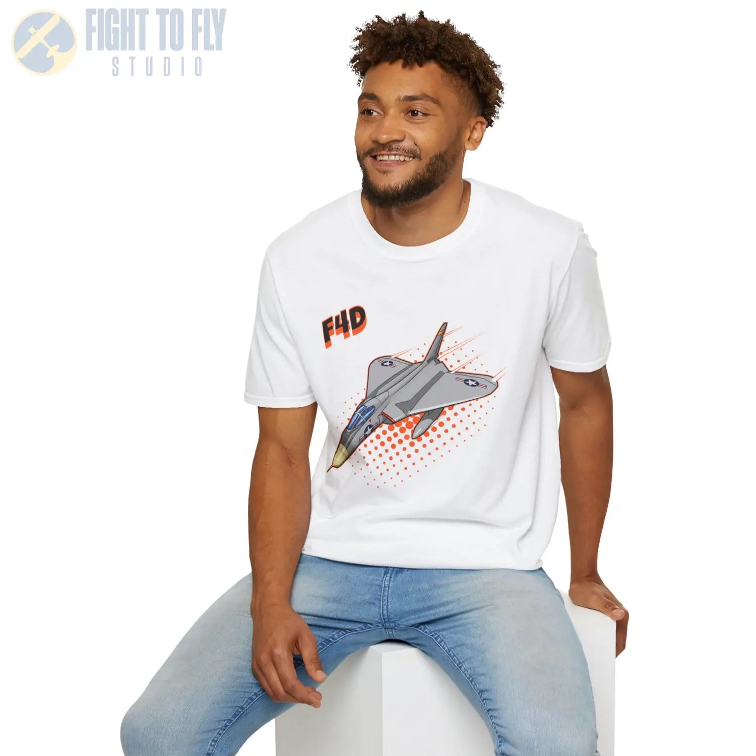 F4D Skyray Comic Style T-Shirt - Pilot gifts - WWII warbird t-shirt