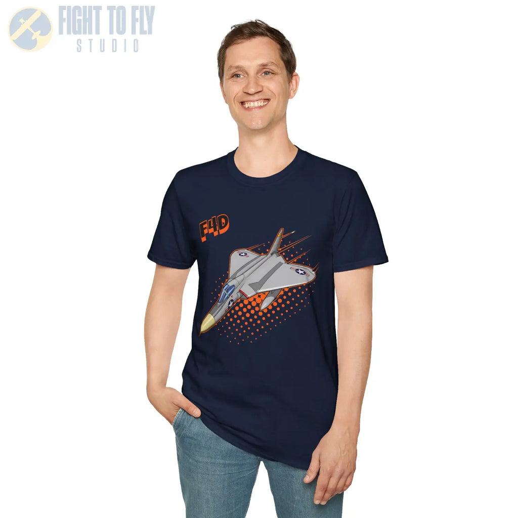 F4D Skyray Comic Style T-Shirt - Pilot gifts - WWII warbird t-shirt