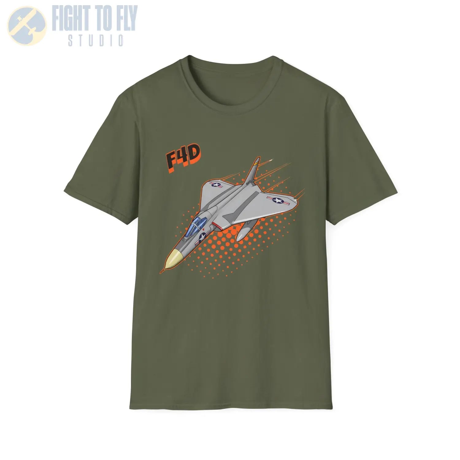 F4D Skyray Comic Style T-Shirt - Pilot gifts - WWII warbird t-shirt