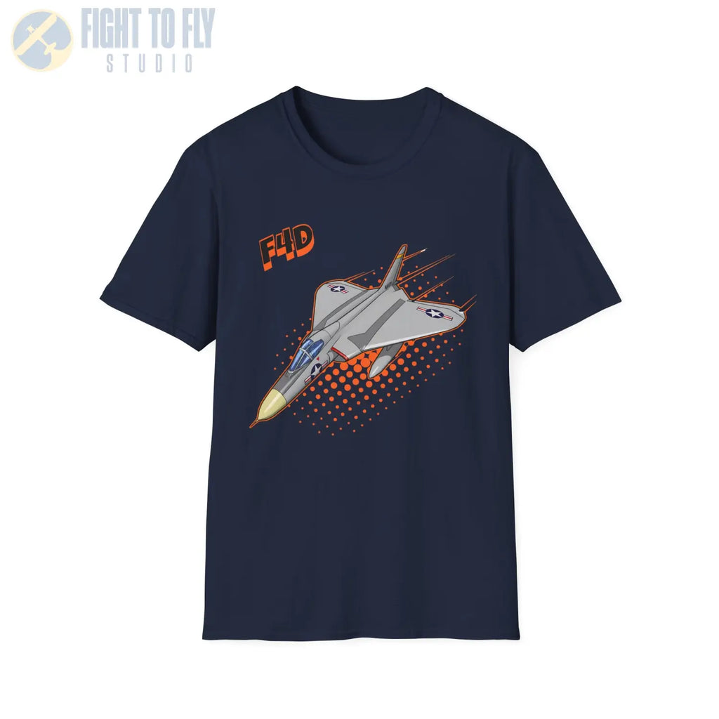 F4D Skyray Comic Style T-Shirt - Pilot gifts - WWII warbird t-shirt