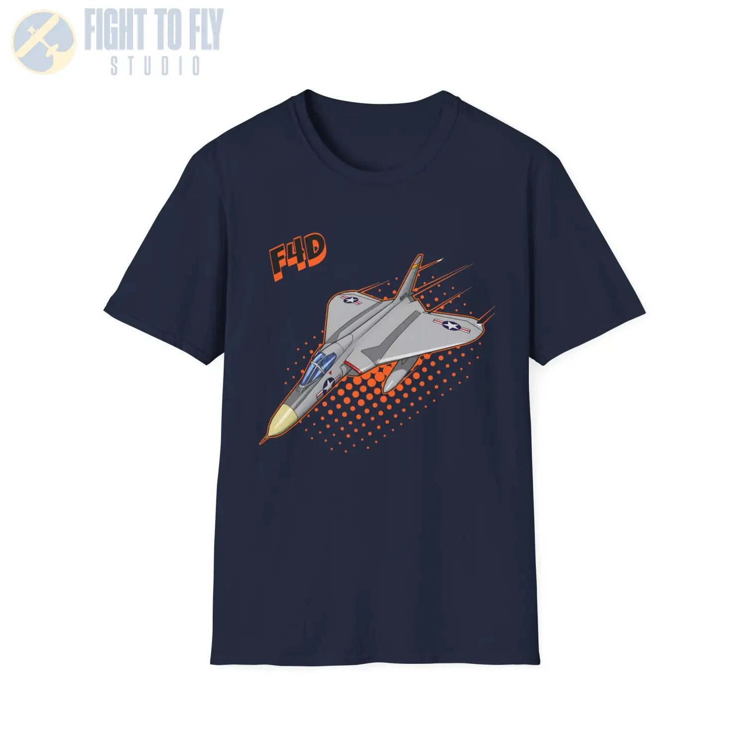 F4D Skyray Comic Style T-Shirt - Pilot gifts - WWII warbird t-shirt