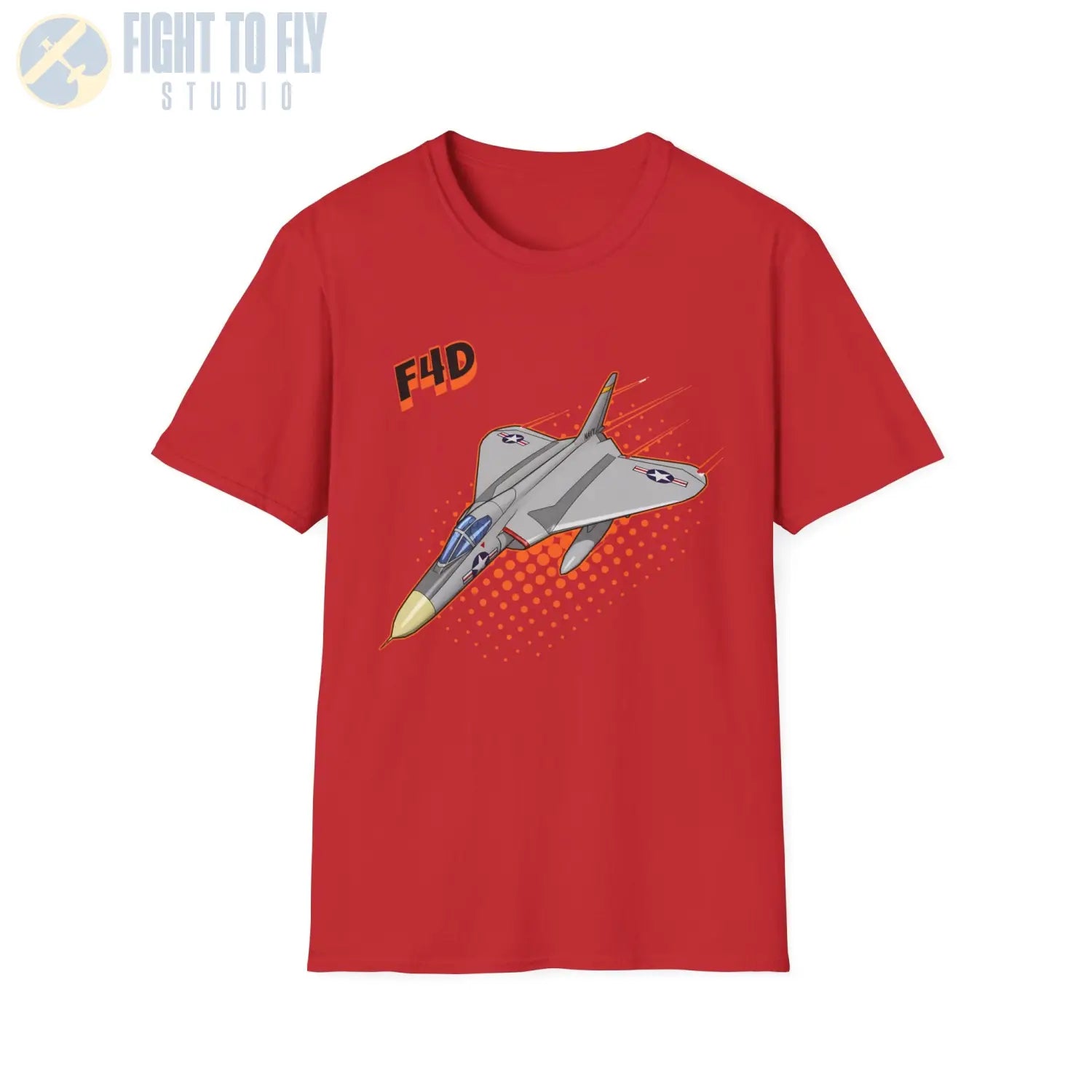 F4D Skyray Comic Style T-Shirt - Pilot gifts - WWII warbird t-shirt