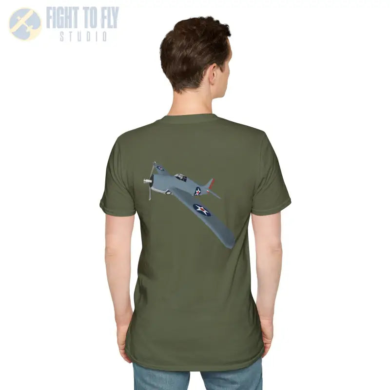 F4F – First in the Fight Shirt - T-Shirt - Pilot gifts - WWII warbird t-shirt