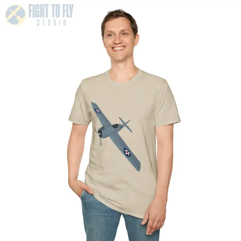 F4F – First in the Fight Shirt - T-Shirt - Pilot gifts - WWII warbird t-shirt