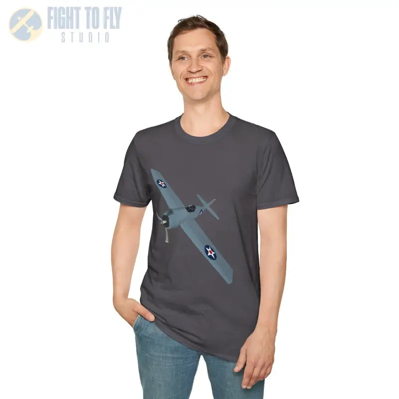 F4F – First in the Fight Shirt - T-Shirt - Pilot gifts - WWII warbird t-shirt