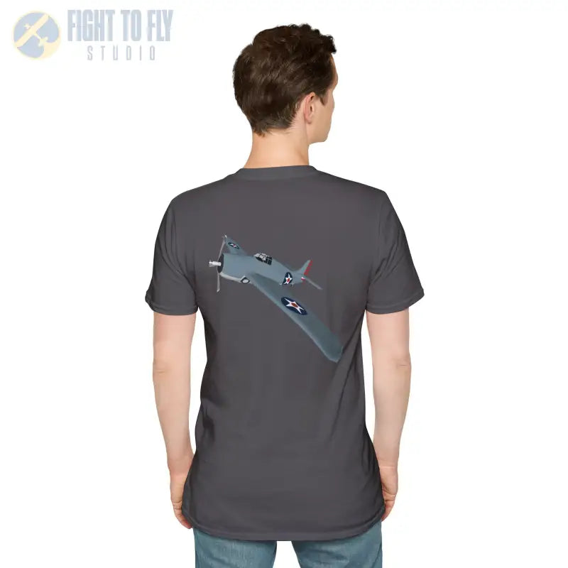 F4F – First in the Fight Shirt - T-Shirt - Pilot gifts - WWII warbird t-shirt