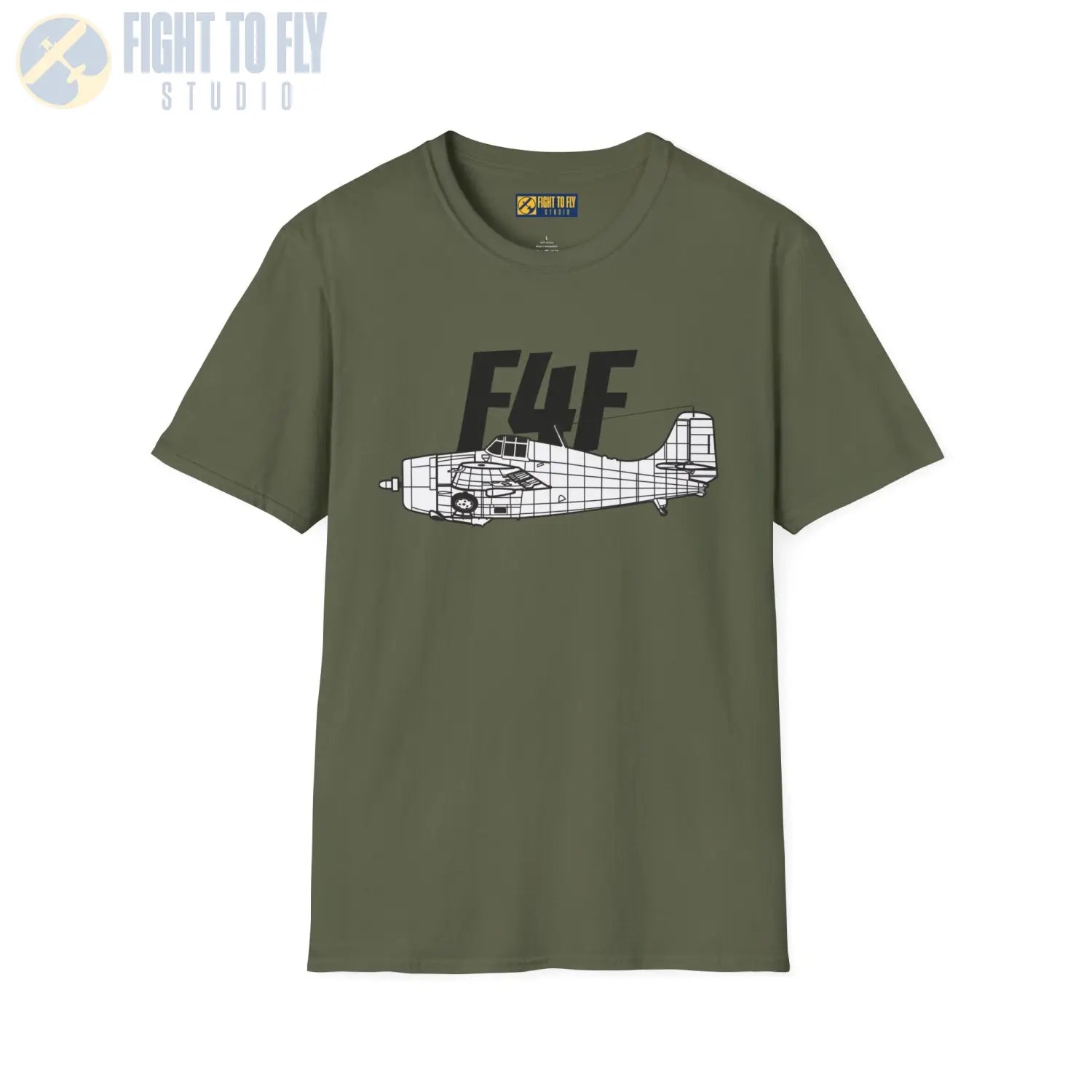 F4F Wildcat Side Profile T-Shirt - Pilot gifts - WWII warbird t-shirt