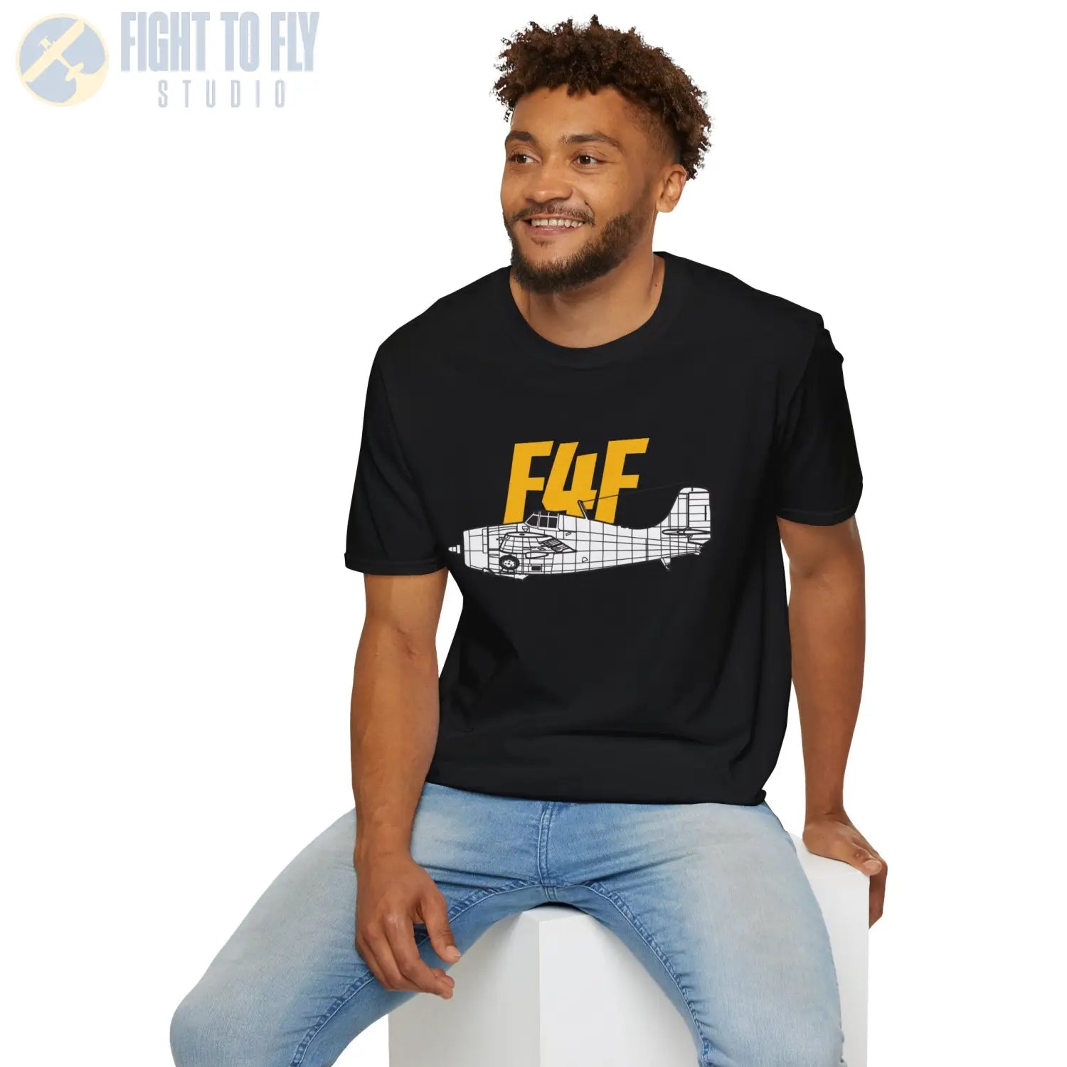 F4F Wildcat Side Profile T-Shirt - Pilot gifts - WWII warbird t-shirt
