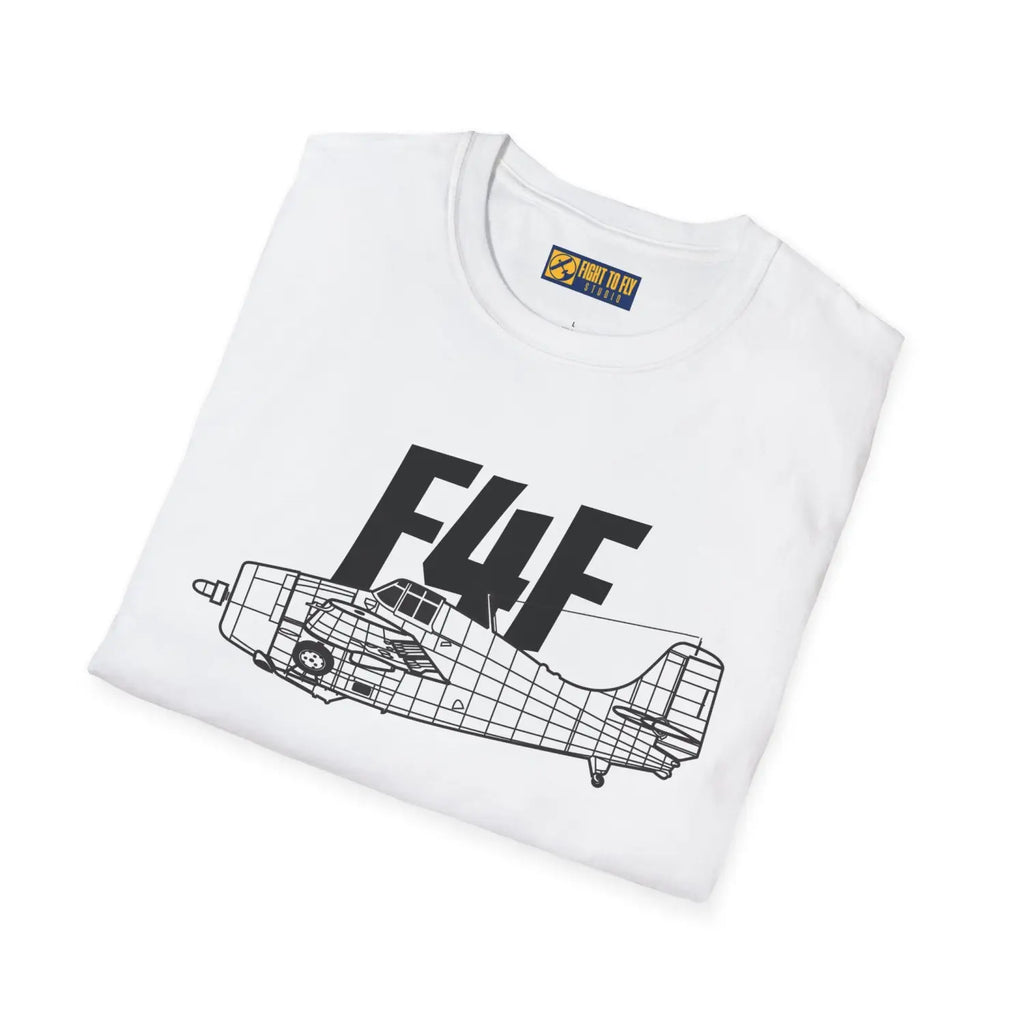 F4F Wildcat Side Profile T-Shirt - Pilot gifts - WWII warbird t-shirt