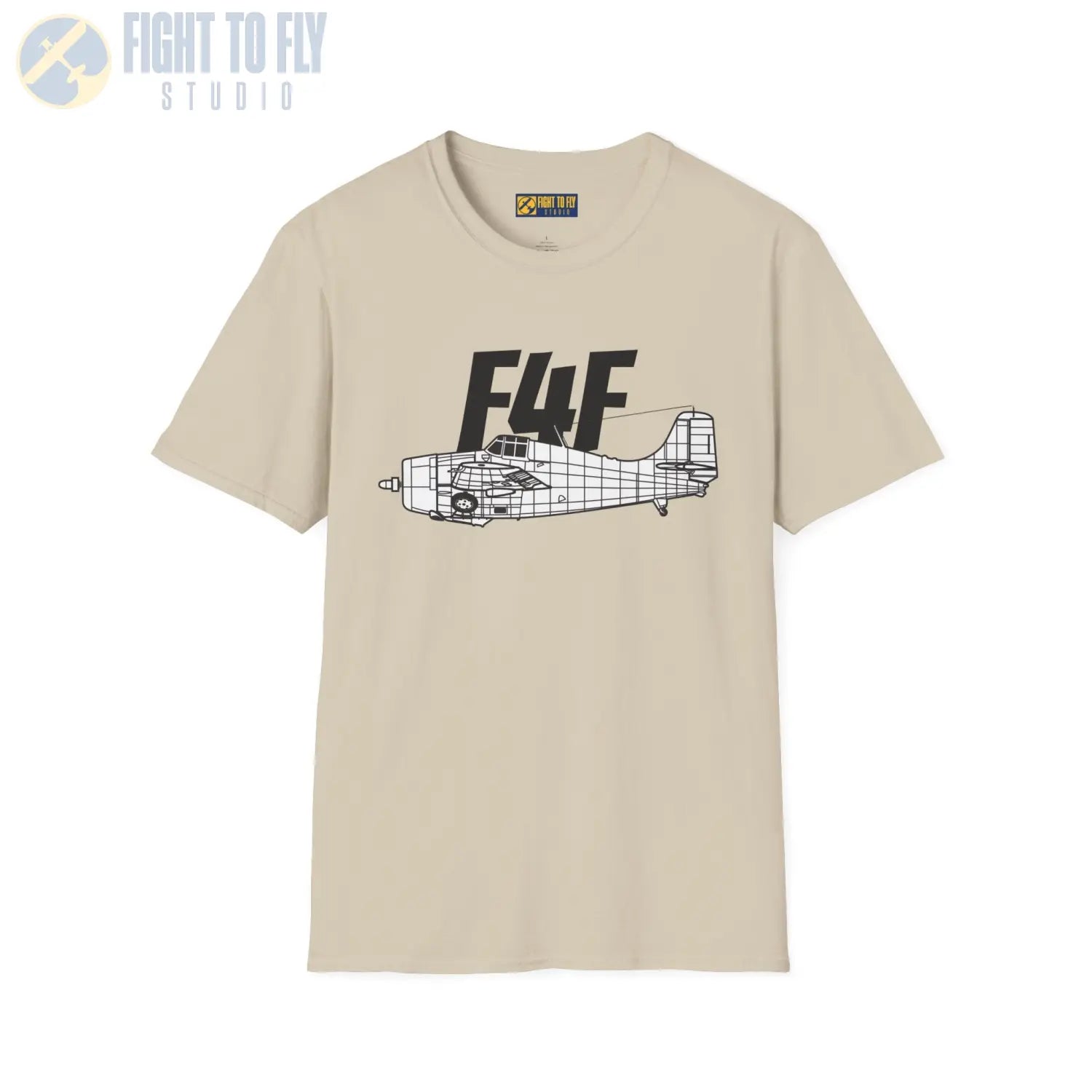 F4F Wildcat Side Profile T-Shirt - Pilot gifts - WWII warbird t-shirt