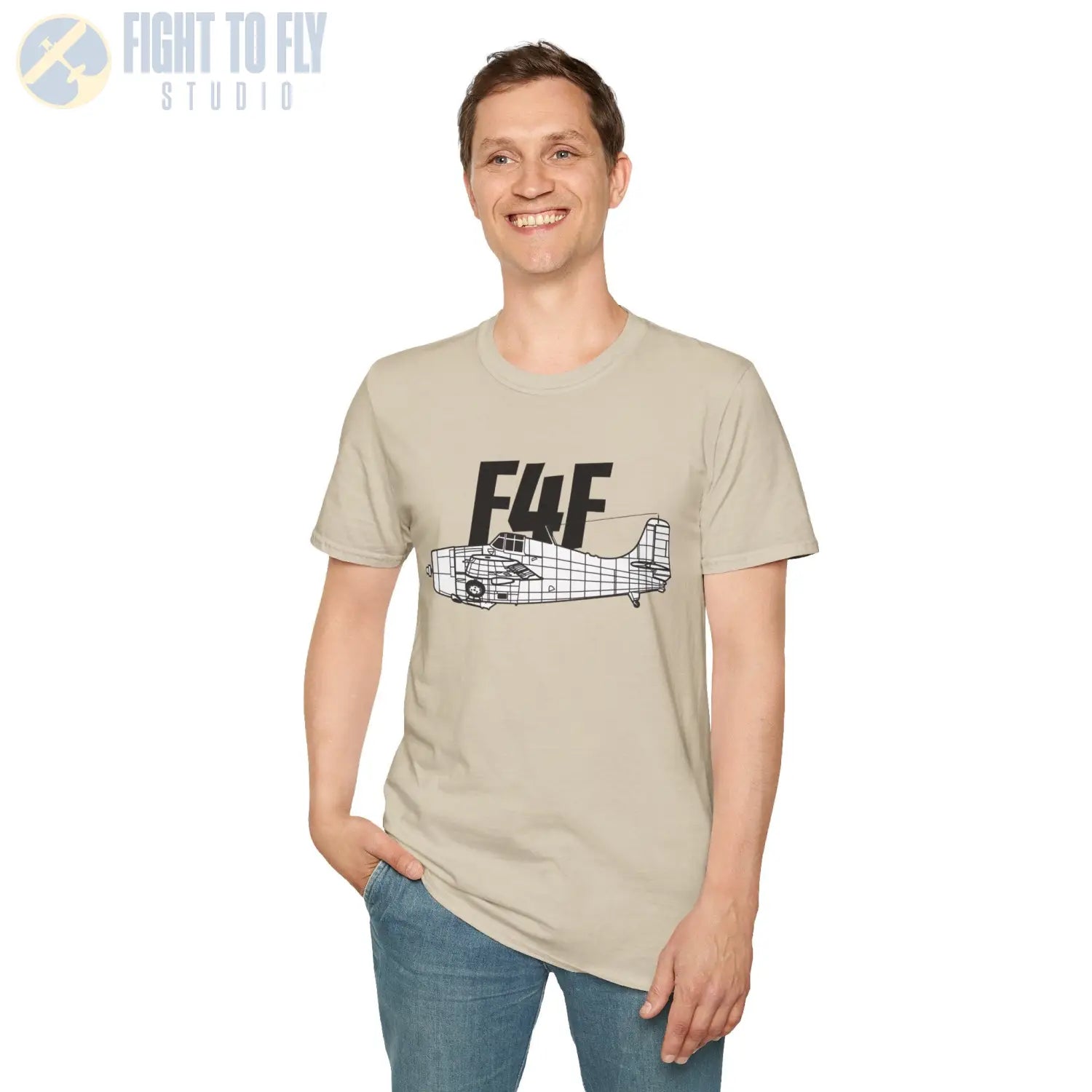 F4F Wildcat Side Profile T-Shirt - Pilot gifts - WWII warbird t-shirt