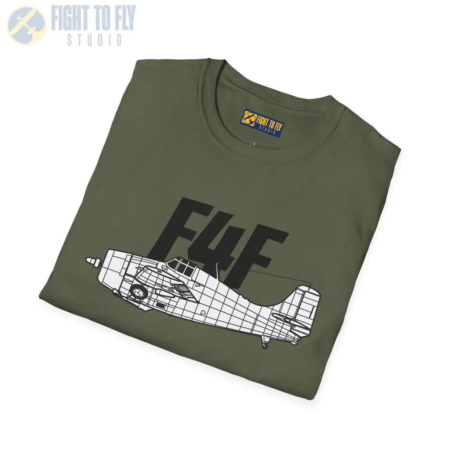 F4F Wildcat Side Profile T-Shirt - Pilot gifts - WWII warbird t-shirt
