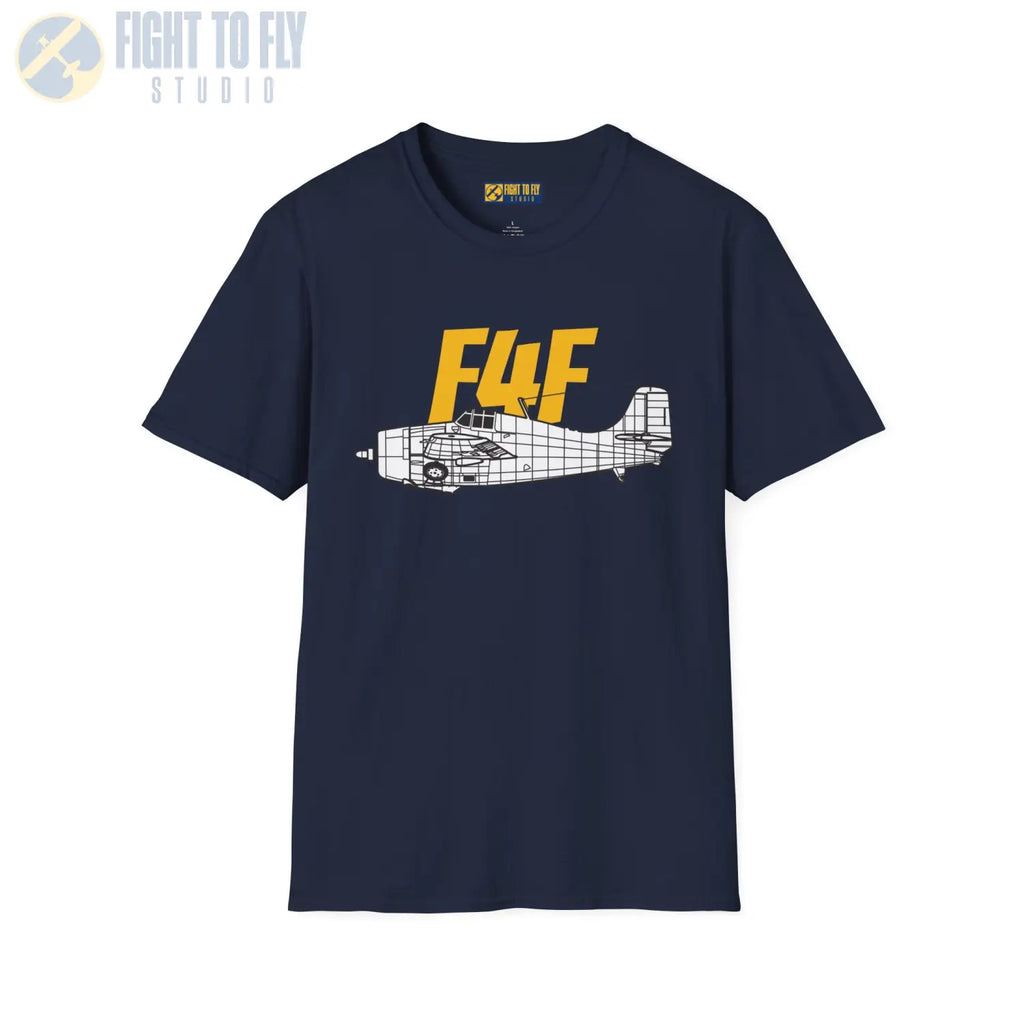 F4F Wildcat Side Profile T-Shirt - Pilot gifts - WWII warbird t-shirt