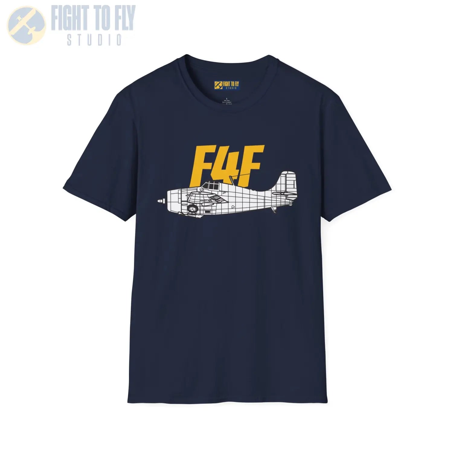 F4F Wildcat Side Profile T-Shirt - Pilot gifts - WWII warbird t-shirt