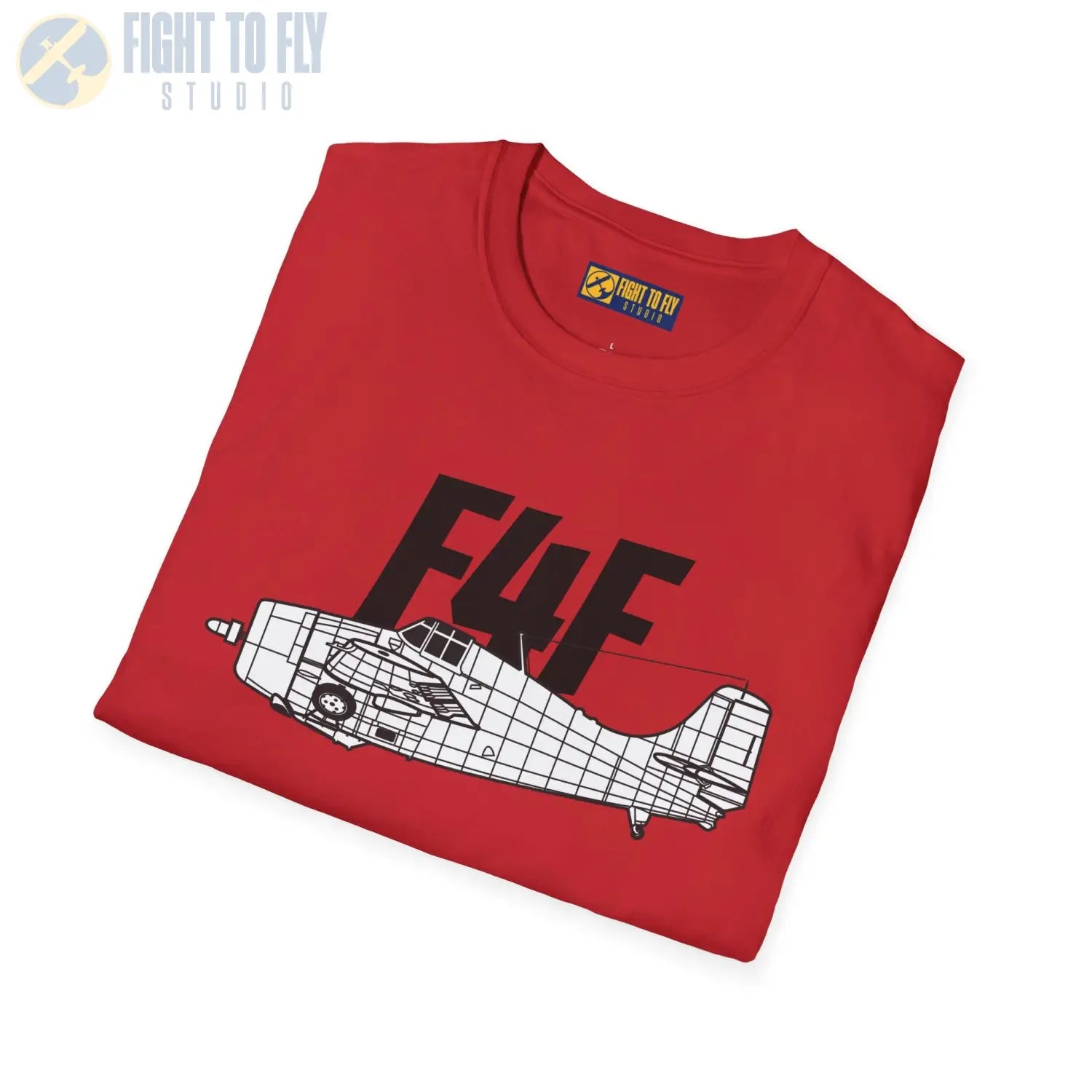 F4F Wildcat Side Profile T-Shirt - Pilot gifts - WWII warbird t-shirt