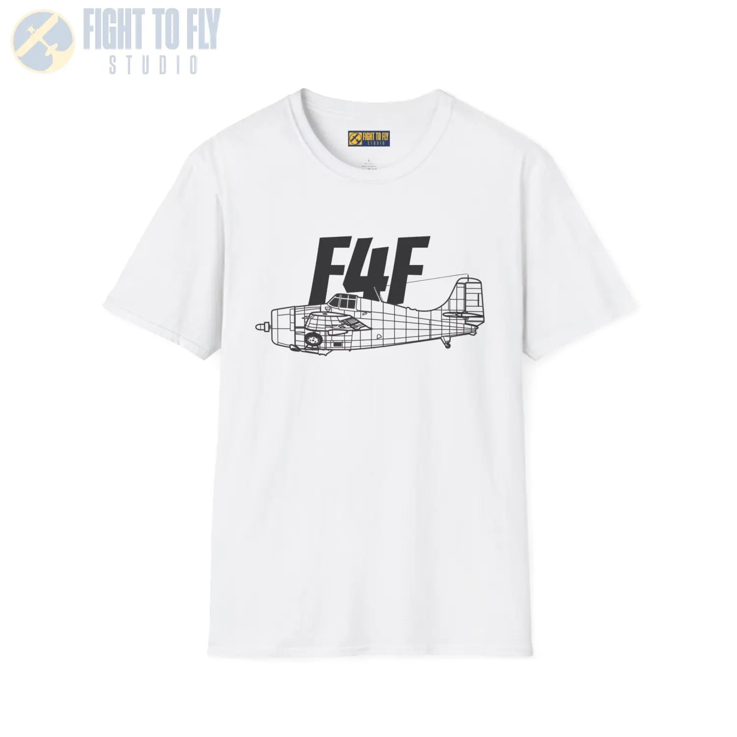 F4F Wildcat Side Profile T-Shirt - Pilot gifts - WWII warbird t-shirt