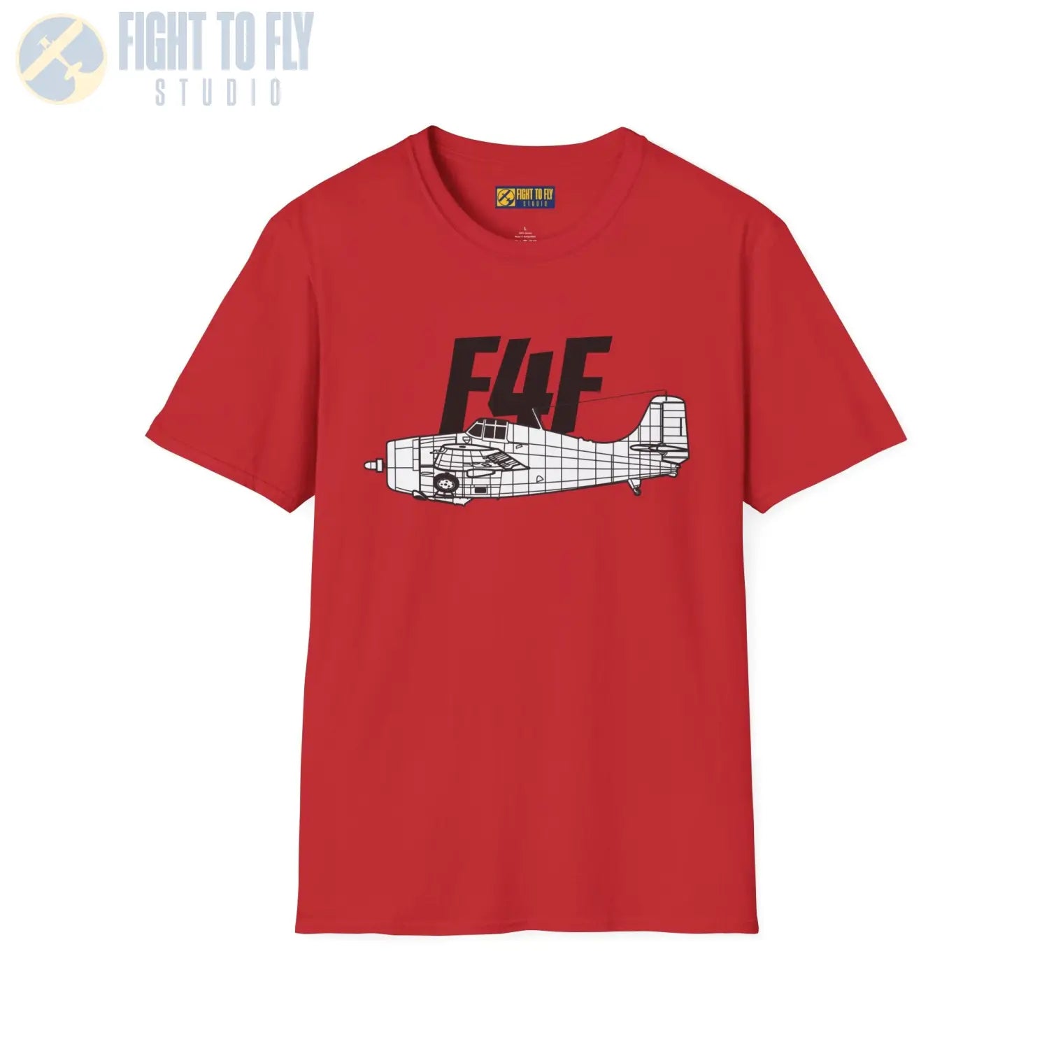 F4F Wildcat Side Profile T-Shirt - Pilot gifts - WWII warbird t-shirt