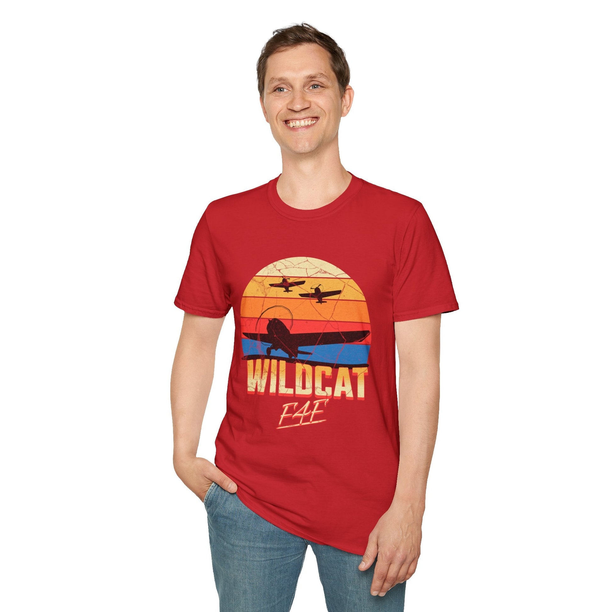 F4F Wildcat Premium T-Shirt – WWII Carrier-Borne Fighter Full Graphic Aviation Tee - Pilot gifts - warbird t-shirt