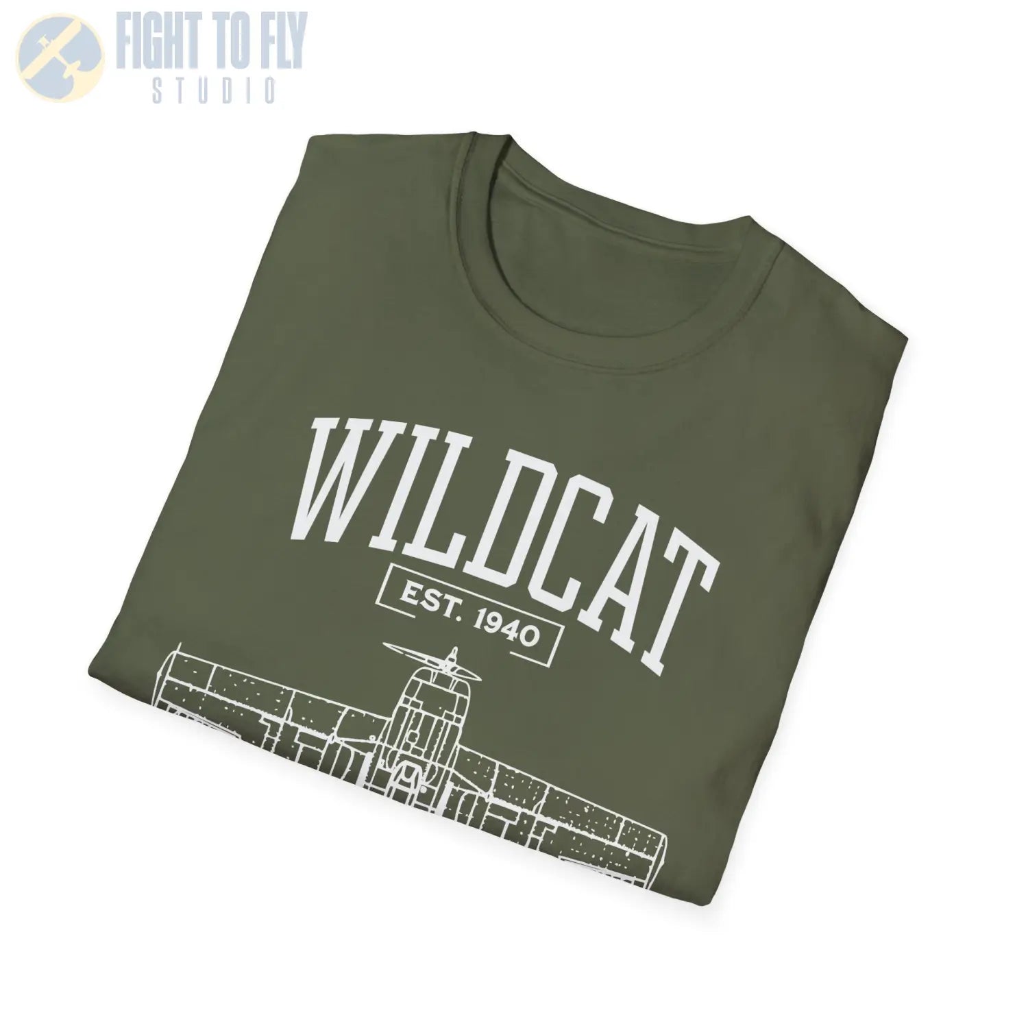 F4F Wildcat - T-Shirt - Pilot gifts - WWII warbird t-shirt